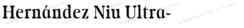 Hernández Niu Ultra字体转换